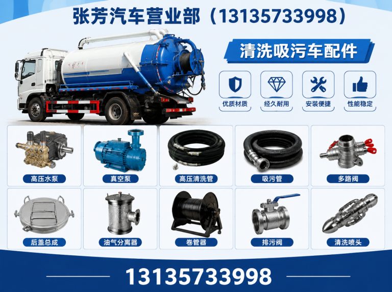 广水市清洗吸污车配件展示图